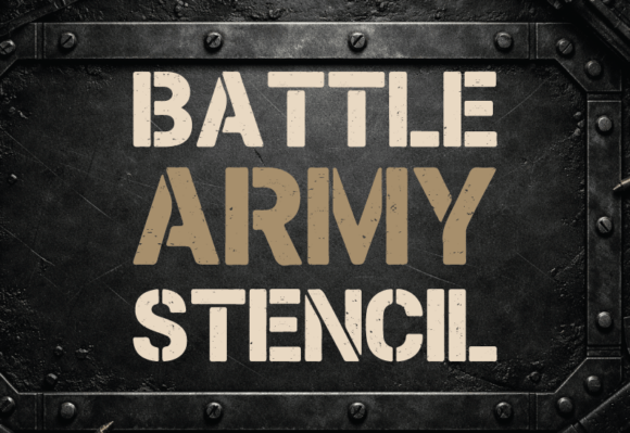 Download Battle Army Stencil - Stencil Collection