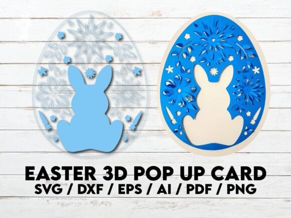 Download Easter Bunny 3d Paper Cut Design - Paper cut design Collection