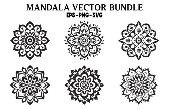 Download Vintage Abstract Mandala SVG Clipart Set - Abstract Collection