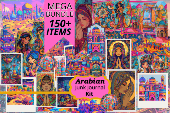 Download Arabian Junk Jounal Kit Oriental Party - Premium Resources