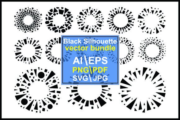 Download Black Geometric Abstract Circular Shapes - Abstract Collection