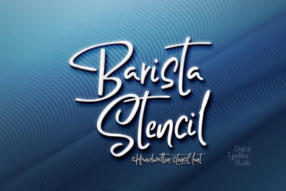 Download Barista Stencil - Stencil Collection