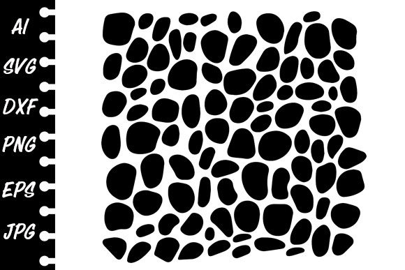 Download Stencil Round Stones - Stencil Collection