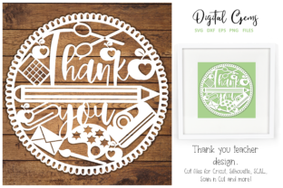 Download Thank You Teacher Paper Cut Design - Paper cut design Collection