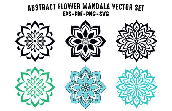 Download Abstract Mandala Vector Clipart Set - Abstract Collection