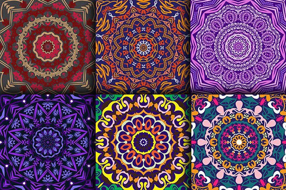 Download Abstract Mandala Digital Papers Set 3 - Abstract Collection