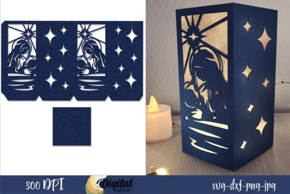 Download Nativity Lanterns Paper Cut Design | 3D - Paper cut design Collection
