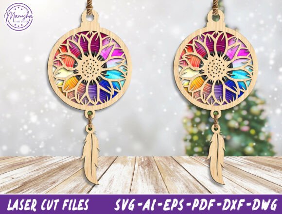 Download Sunflower Dreamcatcher 3D Layered Svg - Premium Resources
