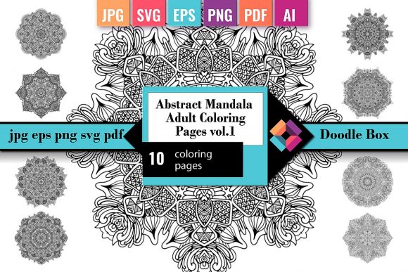 Download Abstract Mandala Adult Coloring Pages 1 - Abstract Collection